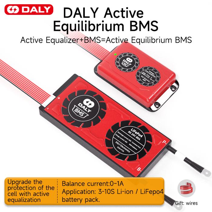 BMS 1A Balancer Current 3S 4S 6S 7S 8S 10S Daly Bms 12V 24V 36V 30A