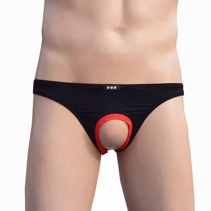 Celana Dalam Pria Elastis Open Crotch Crotchless Sexy Adem