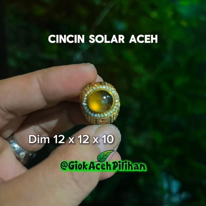 Cincin Solar Kopi Aceh, Cincin Solar Aceh, Cincin Solar Elegant, Cincin Solar Aceh Mewah, Cincin Sol