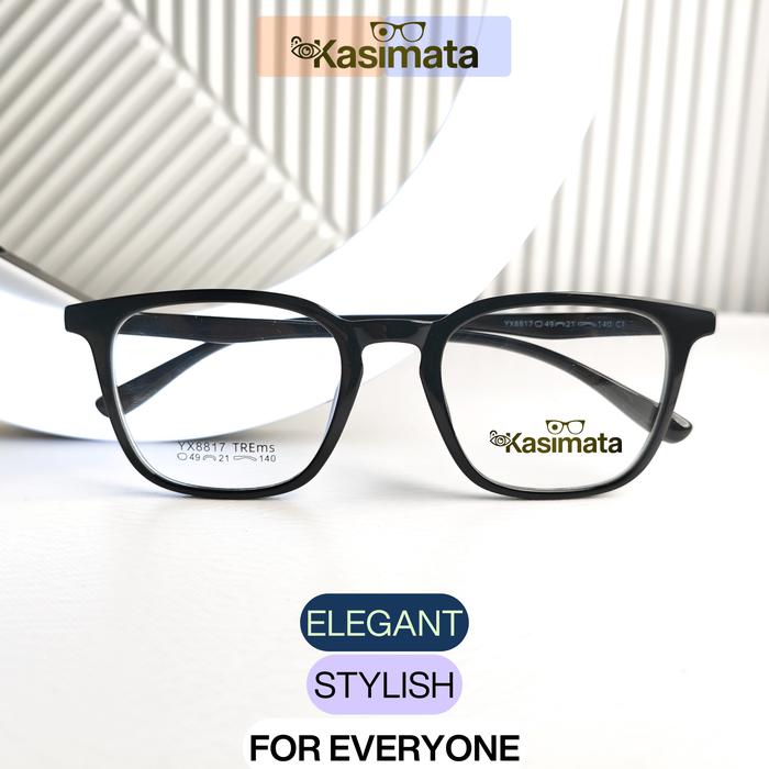 Frame Kacamata Kasimata YX8817 - Custom Lensa Antiradiasi Blueray Photocromic Bluecromic