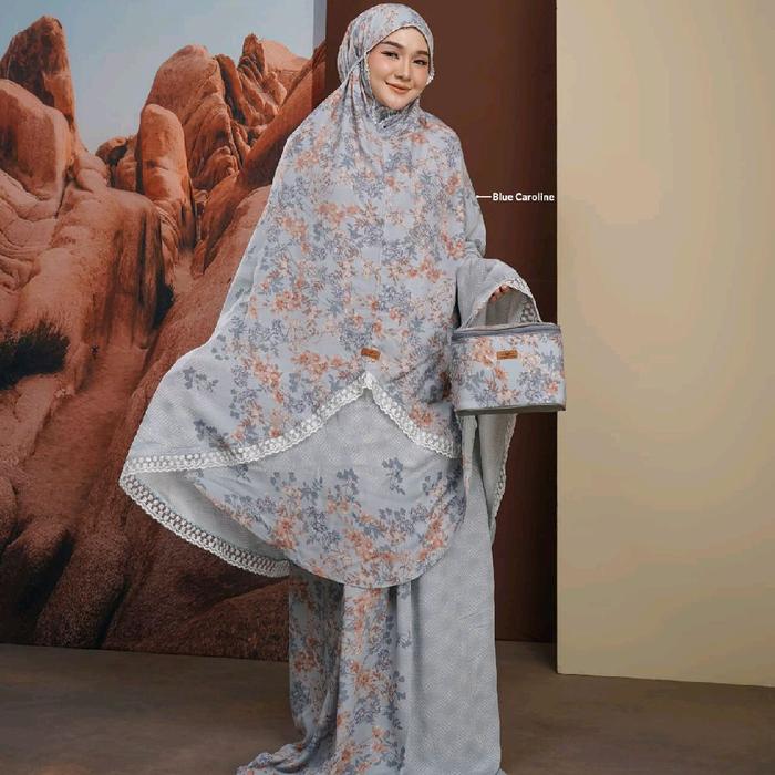 Vatya Mukena Blue Caroline By Nadheera