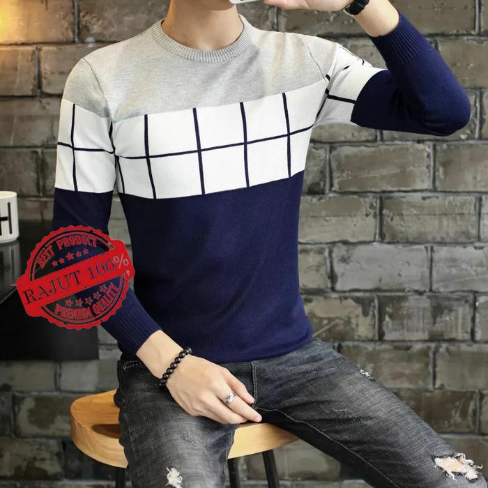 TBL - FELIX RAJUT Sweater Bahan RAJUT SUPER GOOD QUALITY  LD104 PB70 PREMIUM
