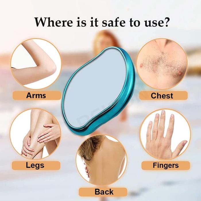 ATT - EPILATOR Penghilang Bulu Crystal Nano Alat Cukur Rambut Kaki Tangan Wajah Perawatan Permukaan 
