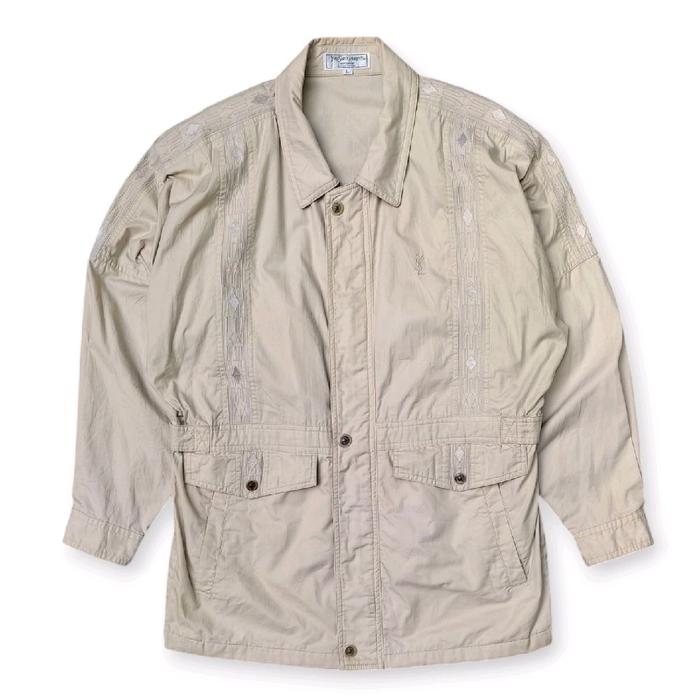 Vintage YSL Yves Saint Laurant Embroidery Etnic Parka Jacket