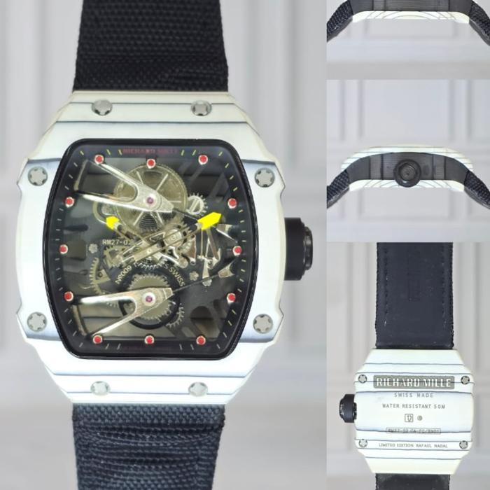 RICHARD MILLE RM 27-02 SWISS AUTOMATIC MOVEMENT STRAP VELCRO WHITE DIAL