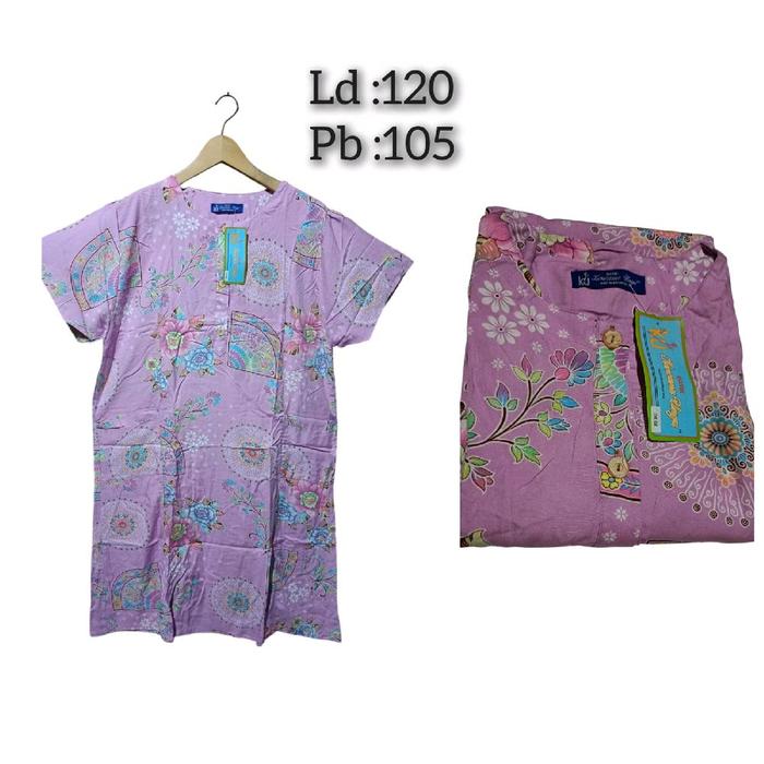 Daster Kencana Ungu label biru