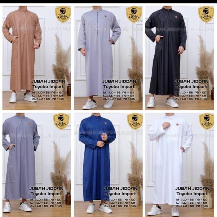 Jubah Jiddan Toyobo Import - Baju Muslim Pria dengan Desain Elegan dan Nyaman