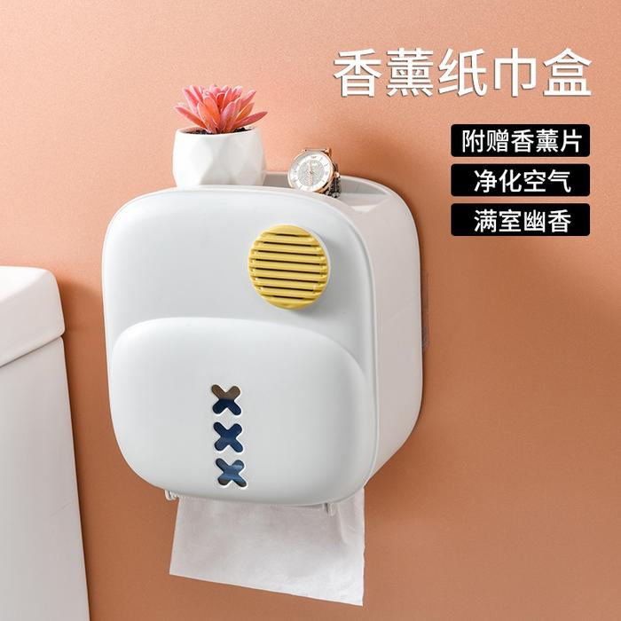 Multifunctional Tissue Box Toilet Wall Mounted Traceless Toilet