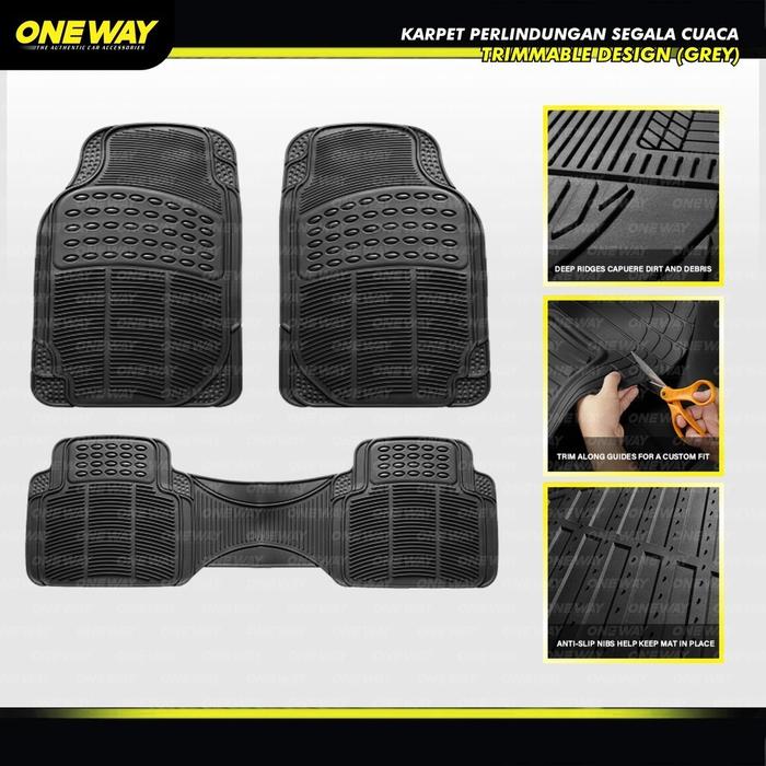 ONEWAY Karpet Mobil Karet Rubber Panther Kuda Kijang Espass UNIVERSAL