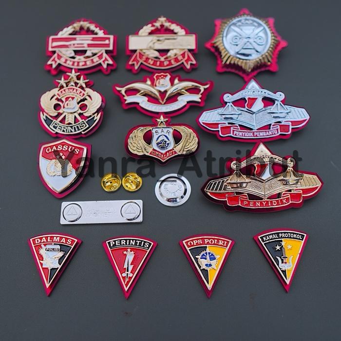 Pin Selam / Sniper Panjang / Penyidik / Sniper Pendek / Sar Rimba Laut / Penyidik Pembantu PPNS / Ga