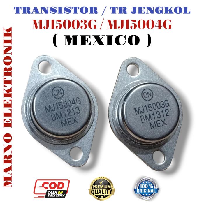 transistor tr mj15003 mj15004 jengkol mexico mj15003g mj15004g 1 set meksiko asli ori original