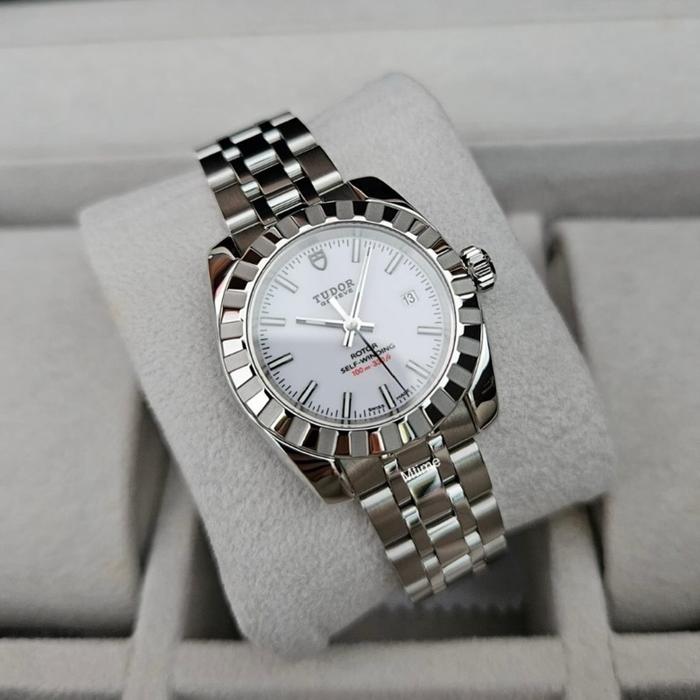 JAM TANGAN TUDOR CLASSIC LADIES AUTOMATIC WHITE DIAL 28MM ORIGINAL