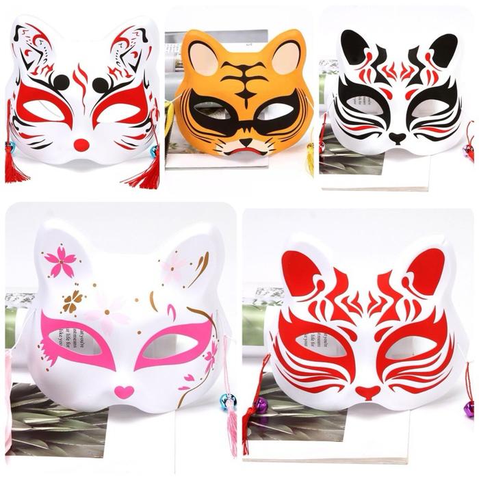 topeng anime cosplay kitsune japanese rubah bunsakai anbu rubah demon slayer