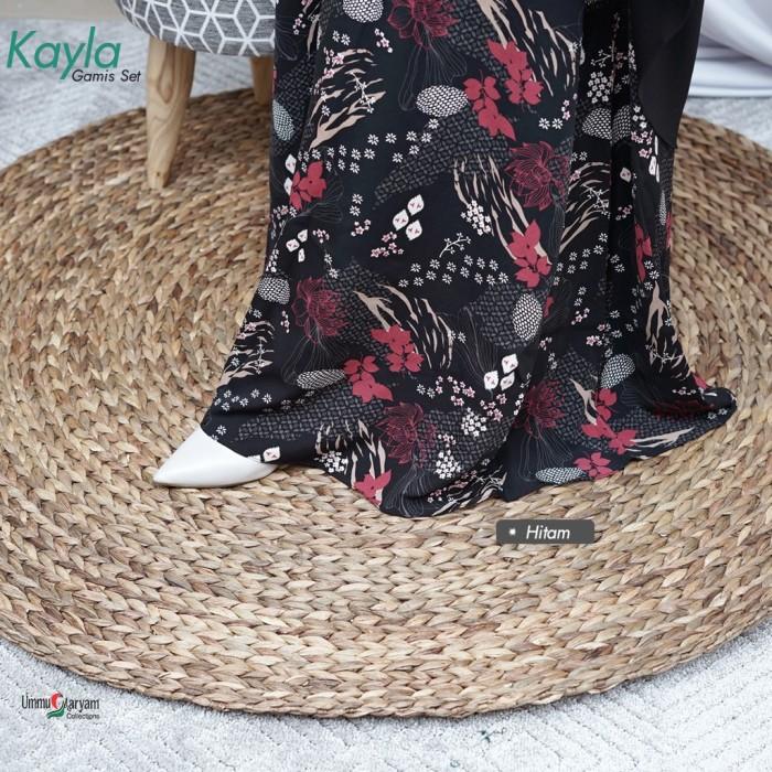 ORI by UMC (Ummu Maryam Collections) gamis KAYLA set syar'i / Hitam /