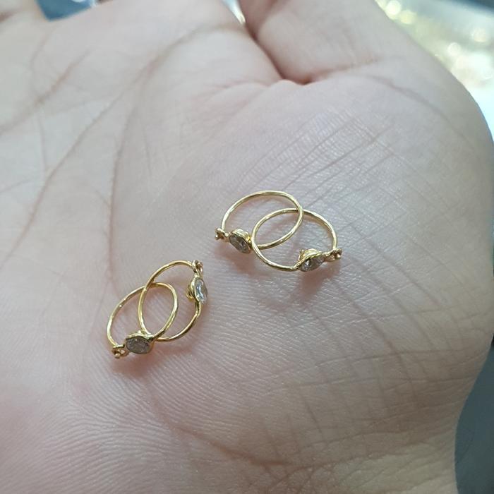 anting bayi anak kenip mata satu emas tua kadar 700