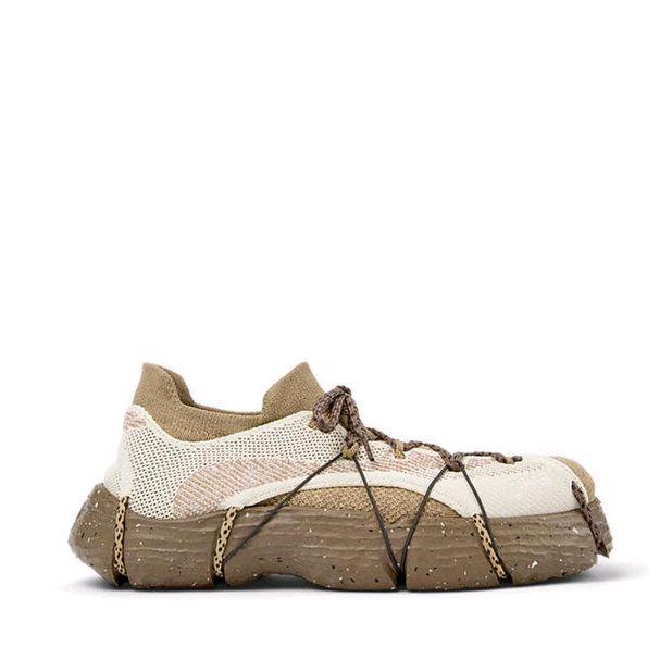 CAMPER Men's Sneakers Shoes Roku Khaki Sepatu Sneakers Pria Original - Brown/White