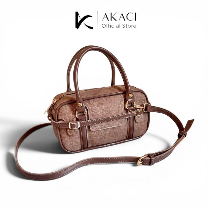 Akaci Kenzo Tas tangan dan selempang wanita 10-8664 bahan kulit PVC 1 ruang tas kondangan terbaru un