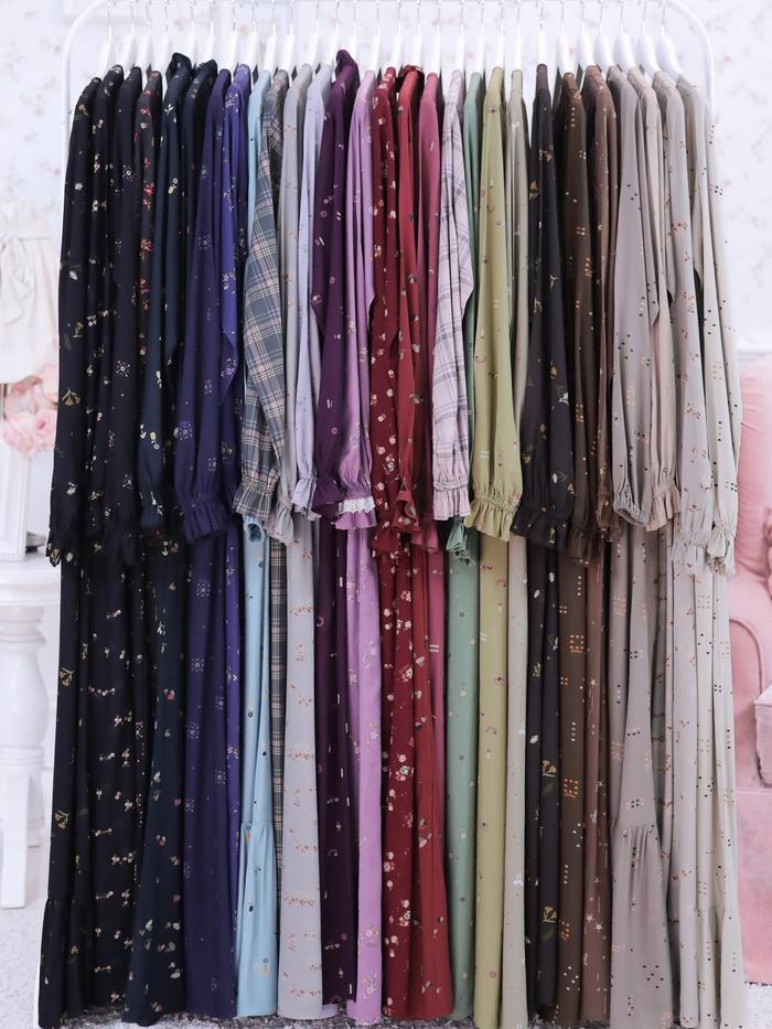 DITSY JULI 2026 Xs - S - M - L - Xl Daster Wanita Rayon Motif 2024 / nightgown / homedress Busui Bu