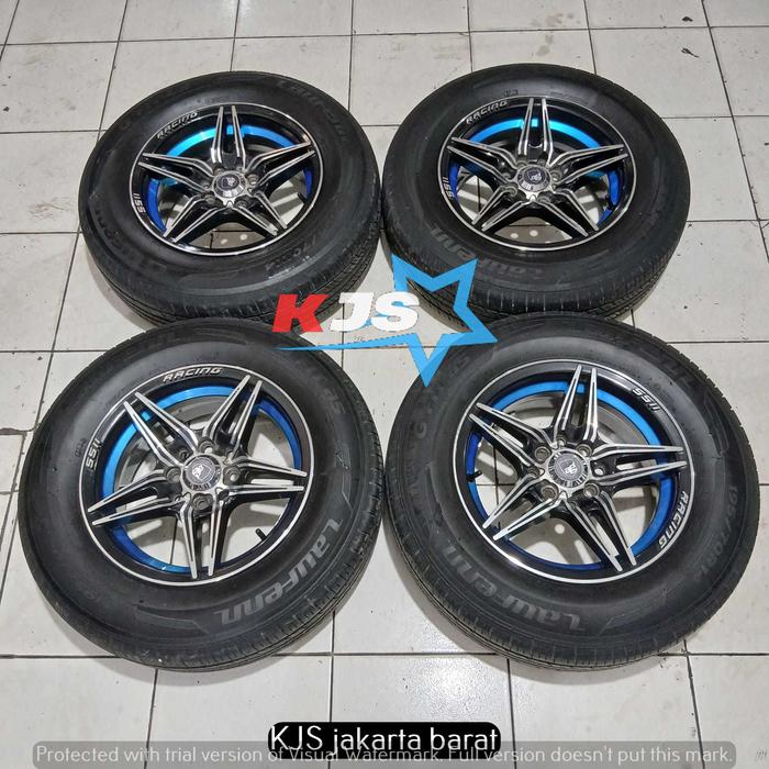 Ready Velg Racing SSII R14x6 Hole 8x110/114,3 Sepaket Ban Lauffen 195 70 R14 Nik 2023 Avanza Xenia P
