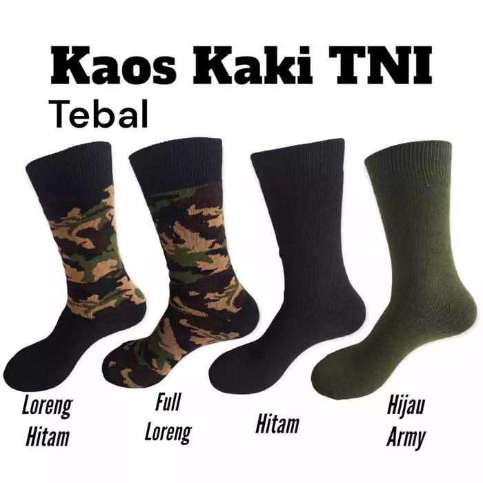 Kaoskaki Pria Army Super TEBAL | kaos kaki Tentara | kaoskaki Polisi Akmil Akabri