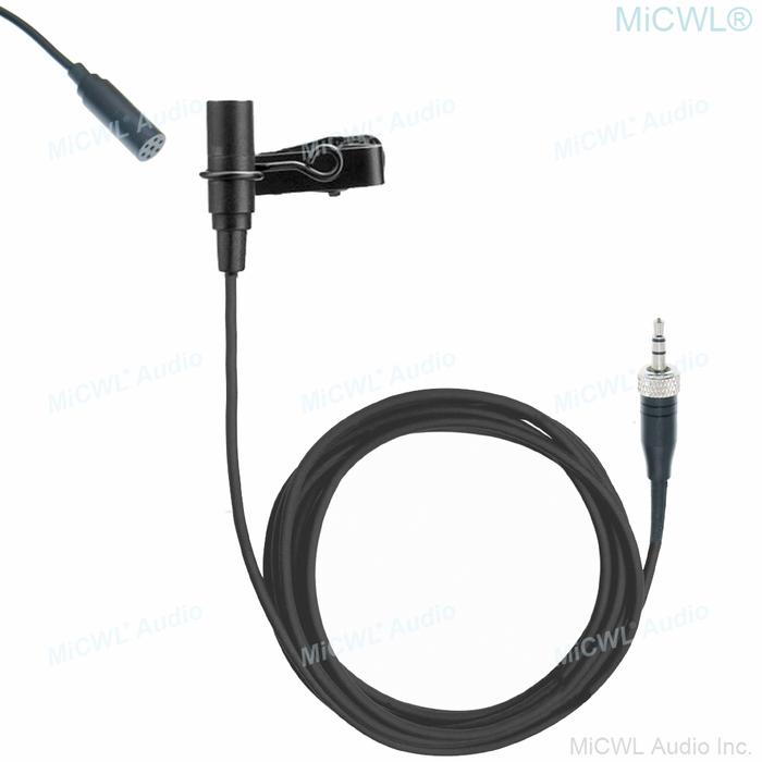 Black ME2 Tie Clip Lavalier Lapel Microphone for Sennheiser G2 G3 G4