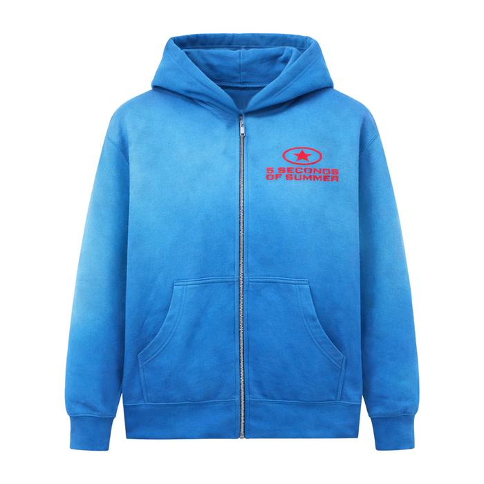 [Official 5SOS] 5 Seconds of Summer | Everyone's A Star Blue Custom Dye Hoodie - Merchandise Origina
