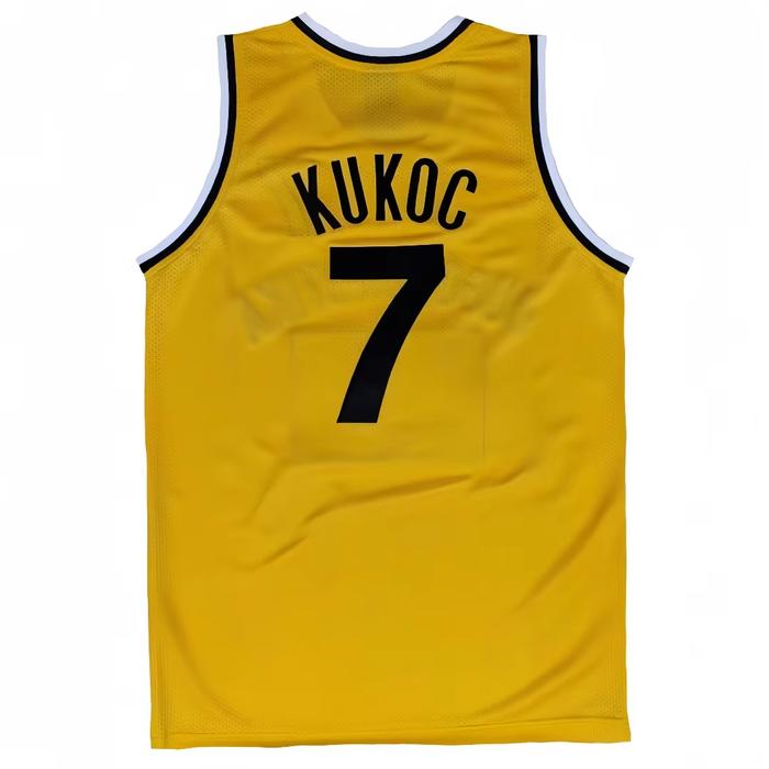 2025-26 3D Toni Kukoc Jugoplastika POP 84 Basketball Jersey No. 7 Adult & Children's Outdoor Sports 