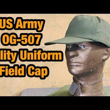 Topi Vintage US Army Field Cap OG-507 1960s Vietnam War Era
