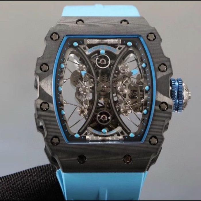 JAM TANGAN RM53-01 TOURBILLON CARBON BLACK SWISS MATIC DM 44MM