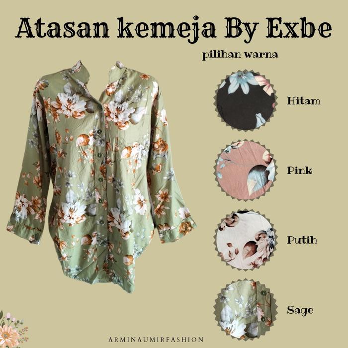 Atasan Kemeja Motif by Exbe