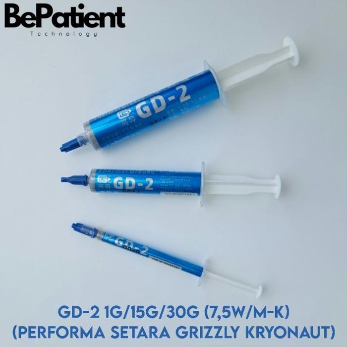 GD-2 Thermal Paste (performa setara Grizzly Kryonaut) 1g/15g/30g
