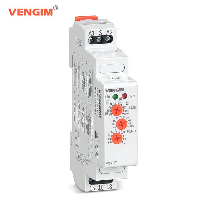 VENGIM 16A Multifunction Timer Relay 12V 24V 220V 230Volt AC DC with