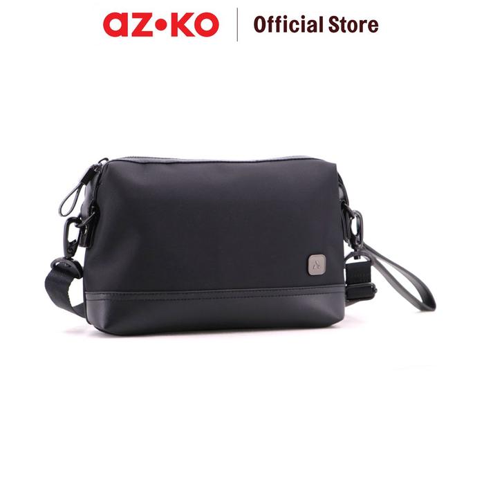 AZKO Passport Aiden Clutch Bag Plain Texture - Hitam Handbag Purse Fashion Organizer Travel