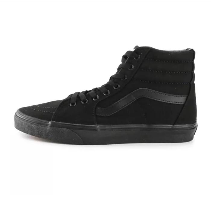 SEPATU SK8-HIGH FULL BLACK SUEDE BARU