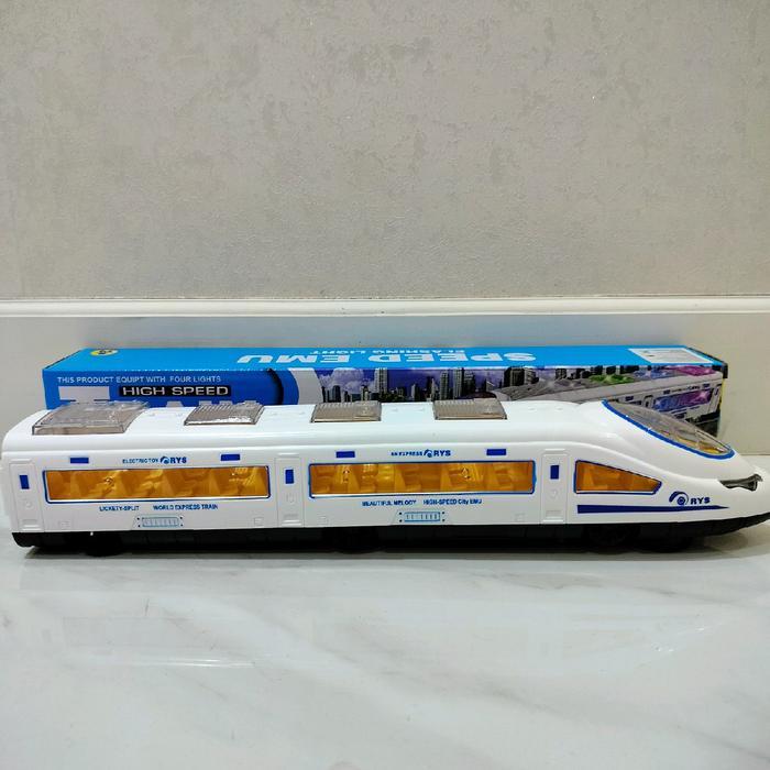 Mainan Anak Kereta Cepat MRT Lampu Musik