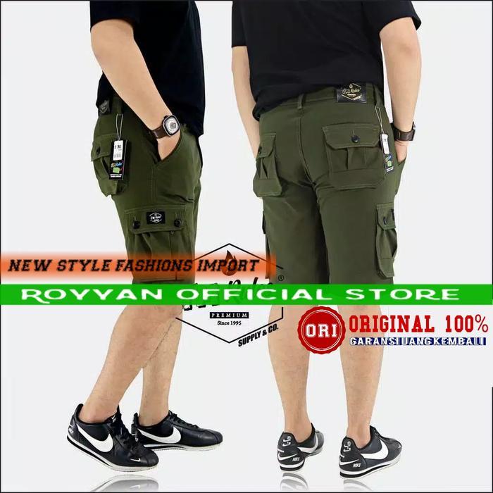 Celana Cargo Pendek Pria Import Joger Cowok Pendek Army Yang Lagi Hits