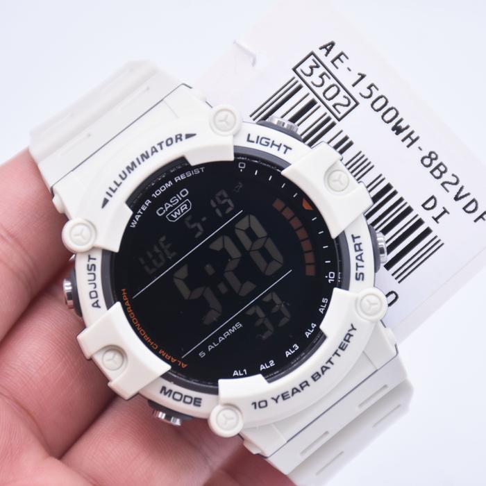 Casio AE-1500WH-8B2VDF Jam Tangan Pria Digital AE1500WH AE-1500WH-8B2 AE 1500WH 8B2VDF