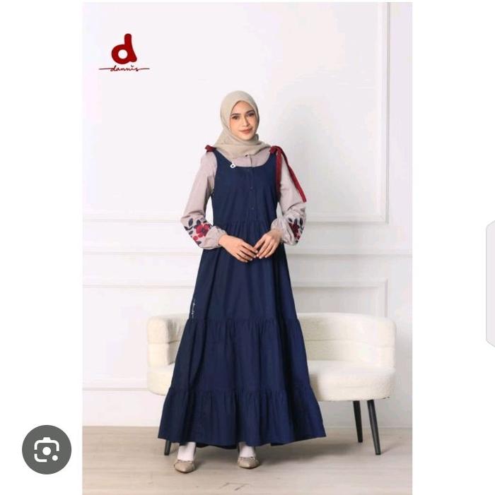 Gamis A d'Aruna.P LT Khaky Size M | Gamis Wanita Dewasa Simple Elegan