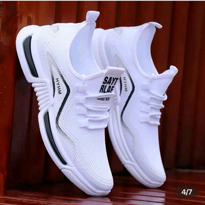 JLV MP30, SEPATU SNEAKER PRIA SPORTY Casual Shoes Kasual Running Snekers Sport Putih Hitam Olahraga 