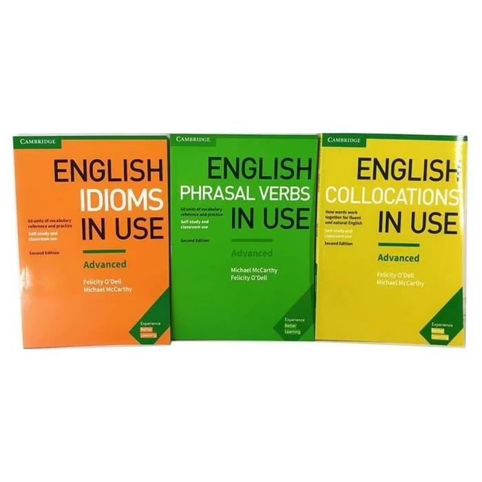 3 Buku Cambridge Bahasa Inggris Idiom PHRASAL Kata Kerja Kolokasi
