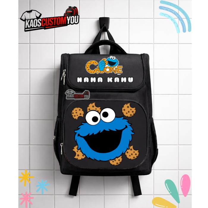 Tas ransel Sekolah anak Sd/Tk Karacter Cookies Custom Nama