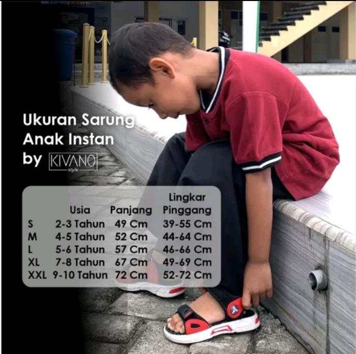 Sarung Polos Couple Ayah Anak 1-10 Tahun | Kivano Style Sarung Motif Polos Premium Dewasa Dan Sarung