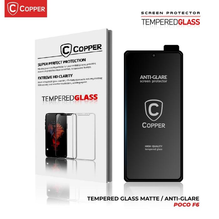 Poco F6 - COPPER Tempered Glass ANTI GLARE - MATTE