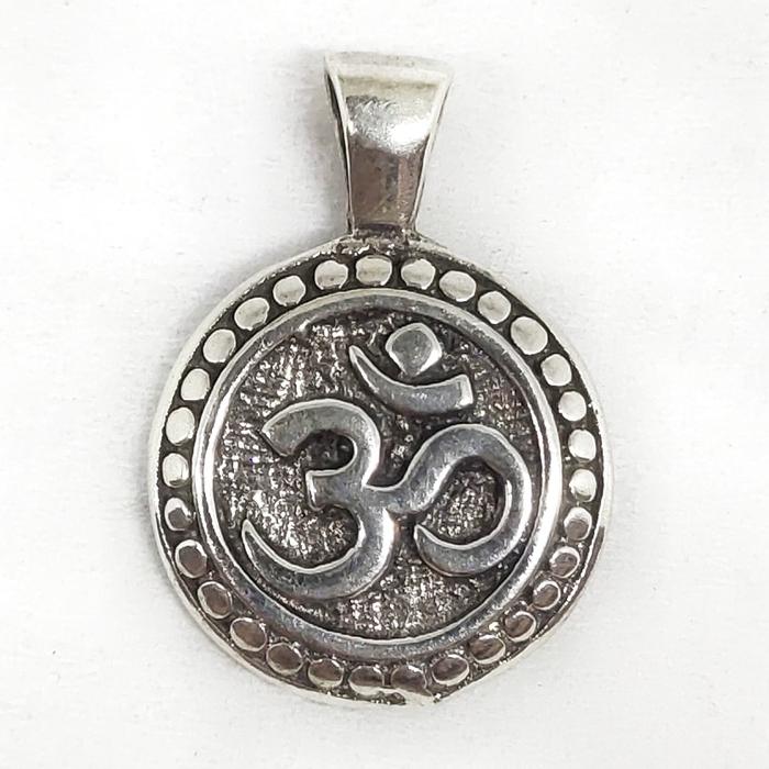 Liontin Maninan Kalung Motif Simbol Agama Hindu Perak Silver Bali Asli 925 Pria Wanita Costum