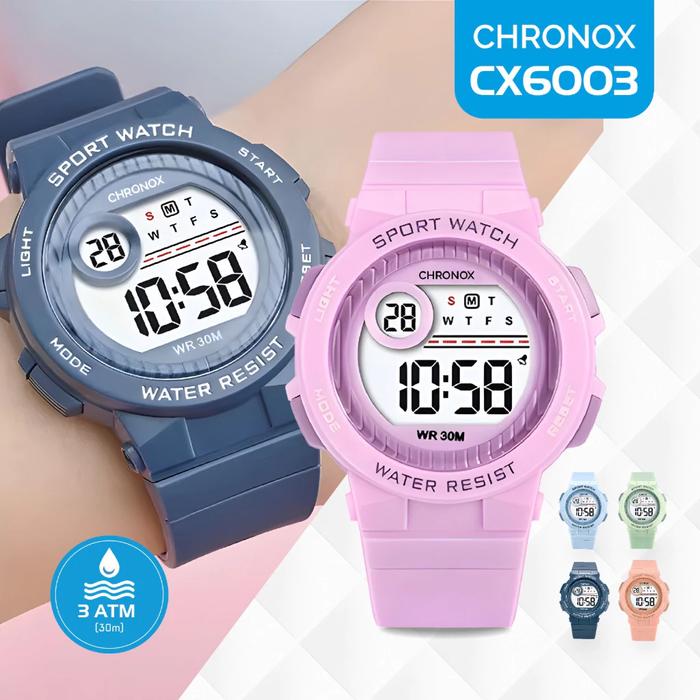 CHRNX by CHRONOX Jam Tangan Digital Unisex Pria Wanita - CX6003 Rubber Watches