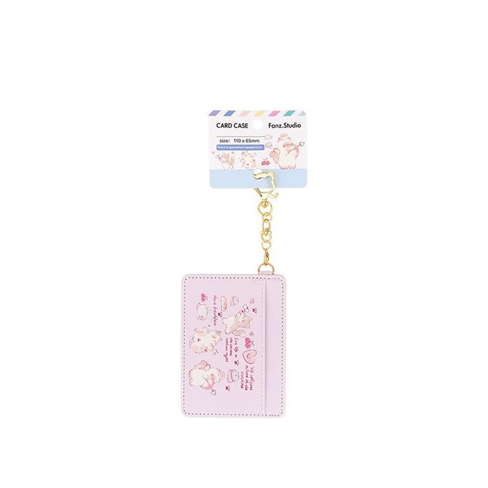 Ohsome - Fanz Studio Card Holder Horizontal Penyimpan Kartu Warna Pink -Gratisongkir
