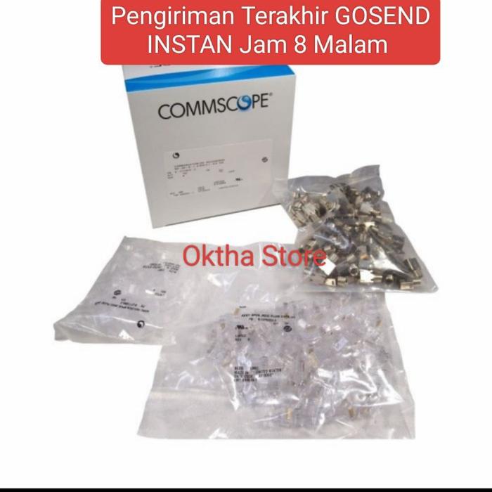Connector RJ45 CAT 6 AMP COMMSCOPE isi 100 Konektor RJ 45 Cat6 AMP Original ORI