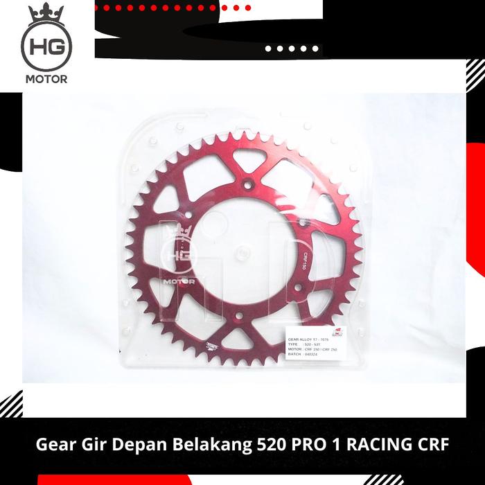Gear Gir Depan Belakang 520 PRO 1 RACING CRF 150 CRF 250 53T 13T GIR CRF 520-53T 520-13T