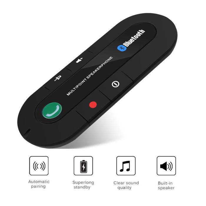 Wireless Car Bluetooth Speakers Handsfree Car Kit Hands-free