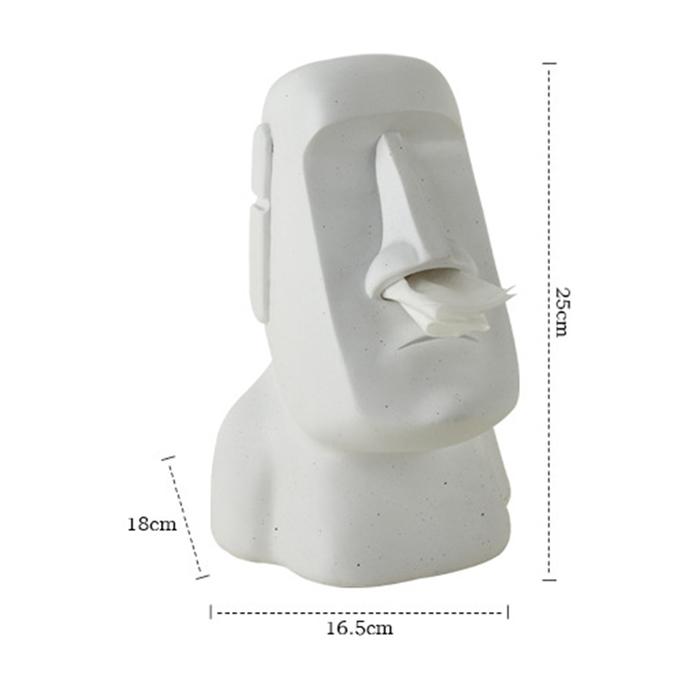 Paper Towel Box Funny Easter Island Moai Monolith Sculpture Tissue